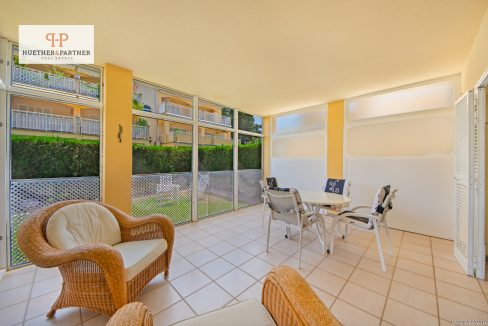 überdachte Terrasse